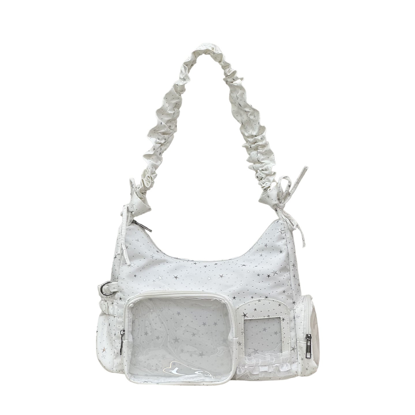 Star-Print Rüschenträger Schultertasche Brehn