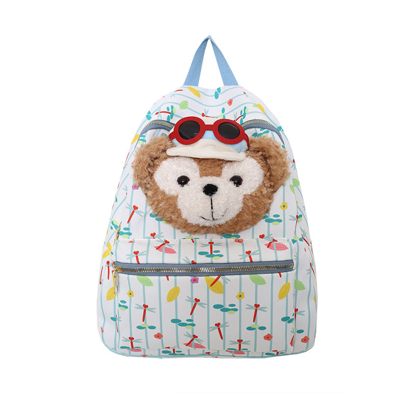 Verspielter Plüschtier-Rucksack