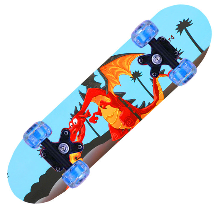 Mädchen Cartoon Charakter Mini Skateboard Brehn