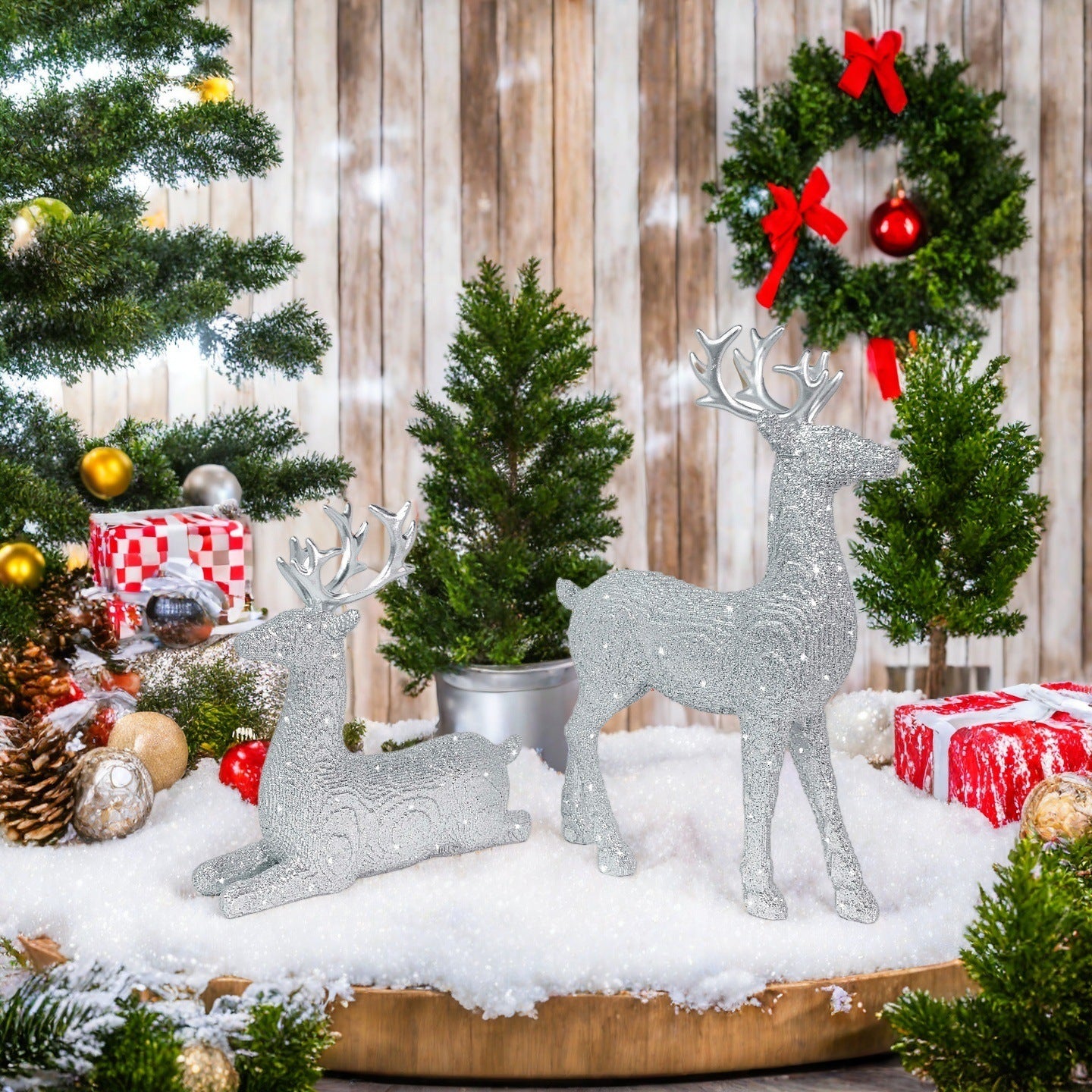Elegante Weihnachtsdeko in Form von Rentieren Brehn