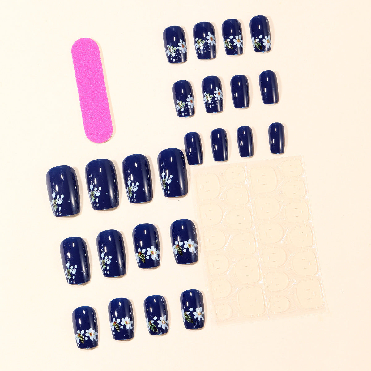 Dekoratives Floral Nagelkunst Set Brehn
