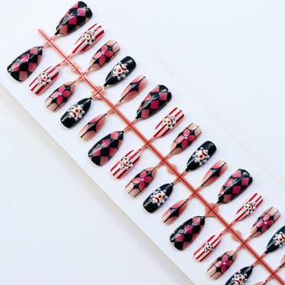 Künstlerisches Grafik-Nagel-Set