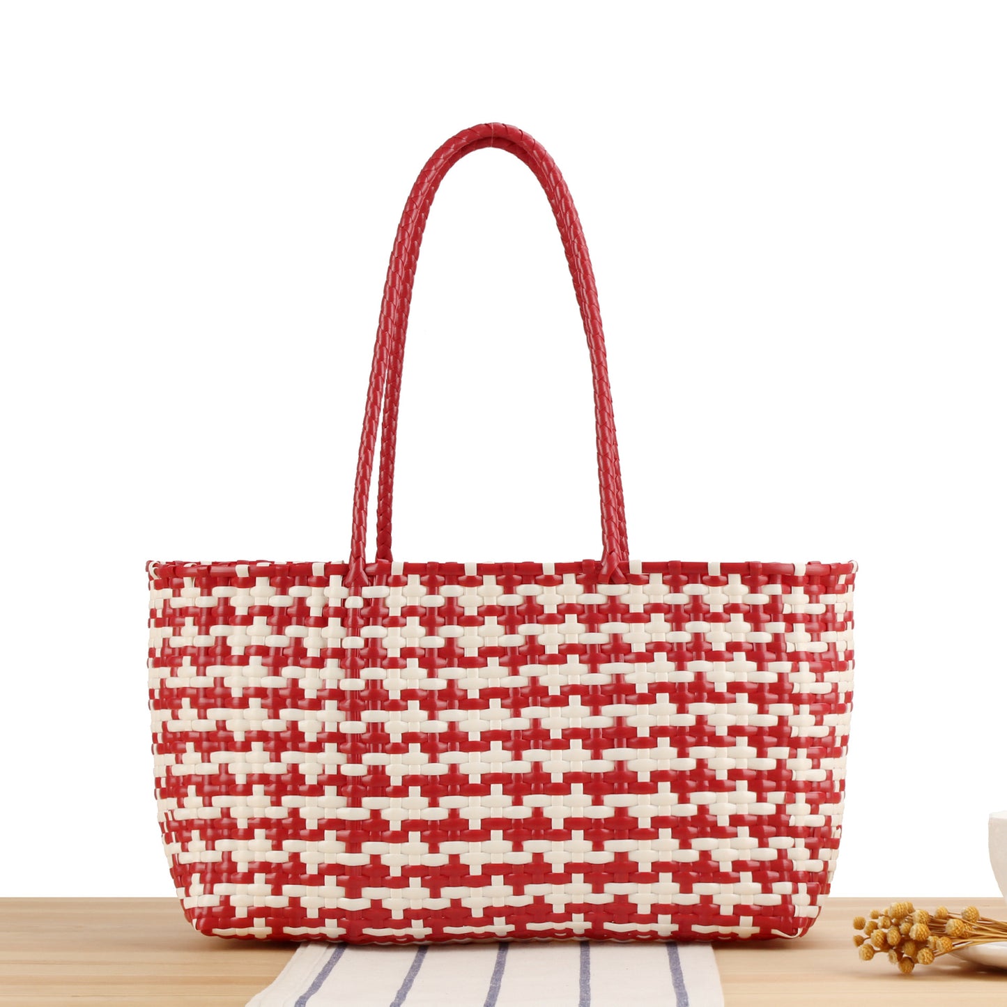 Designer-Tragetasche Aus Hochwertigem Geflochtenem Material Brehn