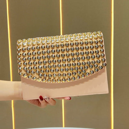 Luxuriöse Nieten Abendtasche