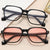 Damen quadratische Brille mit transparentem Rahmen und stylischem Design Brehn
