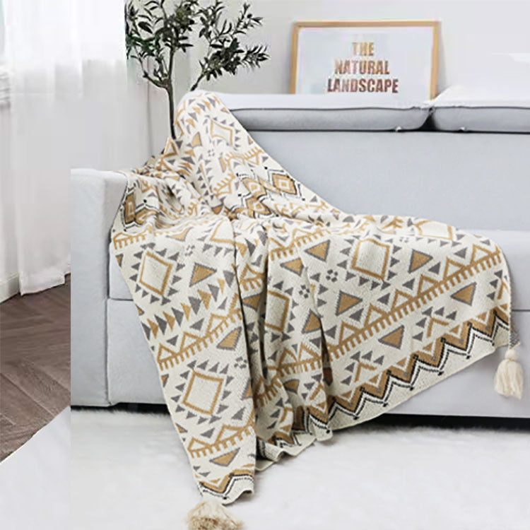 Stylische geometrische Muster-Wurfdecke Brehn