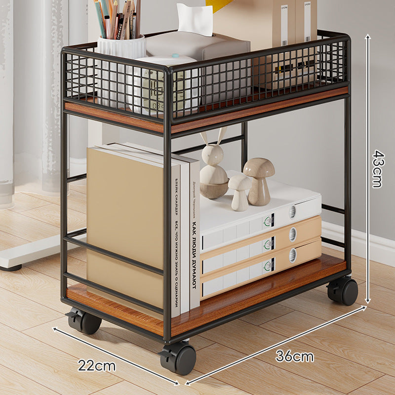 Kompakte Zwei-Schichten Metall-Mesh Schreibtisch-Organizer-Regal