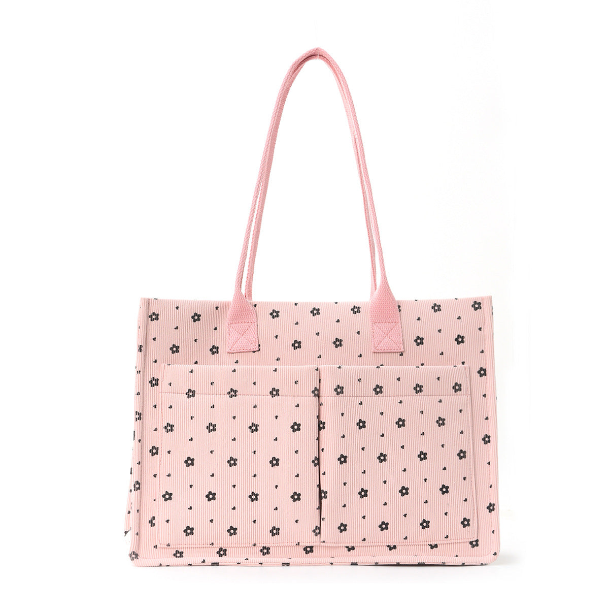 Geräumige Einkaufs- und Alltags-Tasche mit Modernen Blumenmotiven Brehn