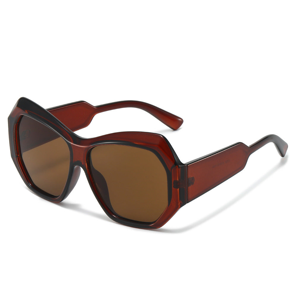 Statement Sechseckige Rahmen Sonnenbrille Brehn