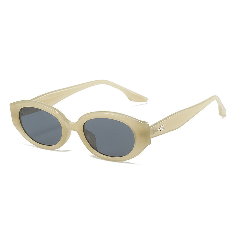 Modische auffällige ovale Sonnenbrille Brehn