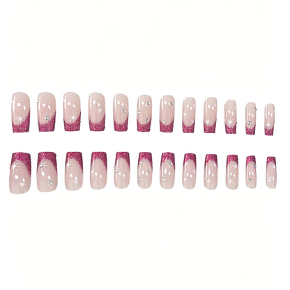 Glitzernde French Tip Nail Art Verbesserungen Brehn