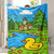 Plüsch Outdoor-Themen-Wurfdecke