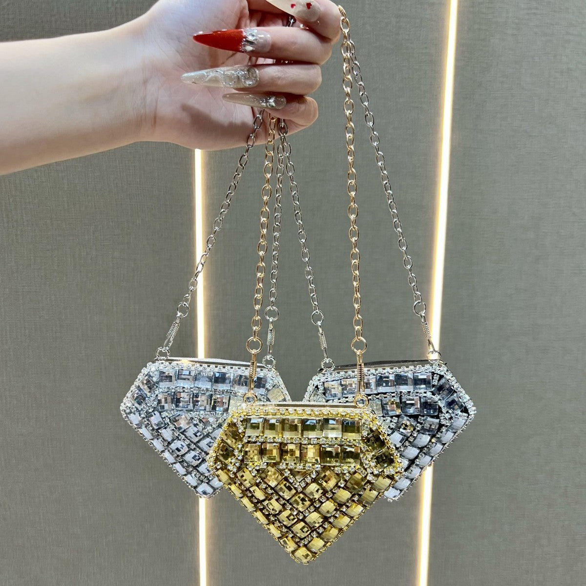 Dekorative Geometrische Clutch