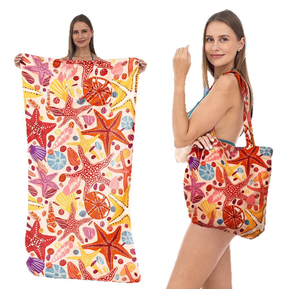 Strandtuch mit integriertem Tragetaschen-Design Brehn
