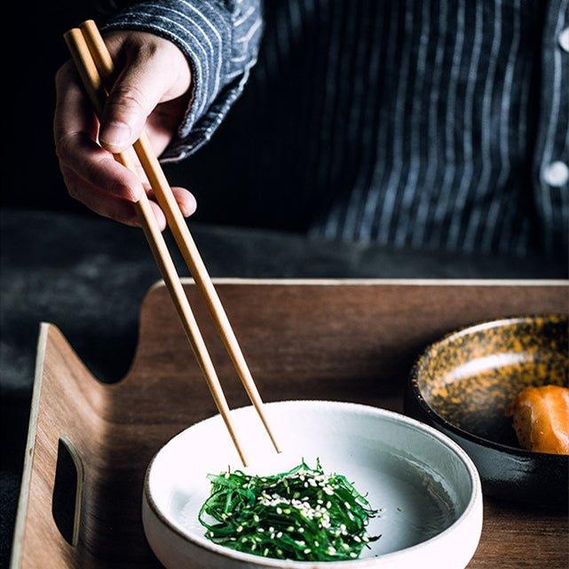 Japanischer schlichter Stil Holzbestecksets | Brehn