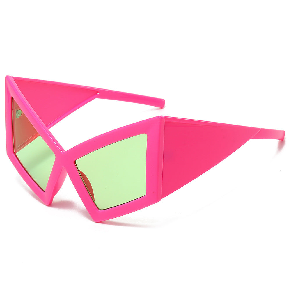 Futuristische Geometrische Schild Sonnenbrille Brehn