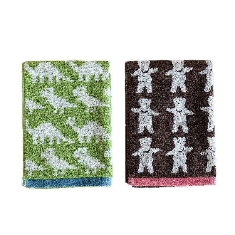 Weiches Frottier-Handtuch mit Pferde-Jacquardmuster