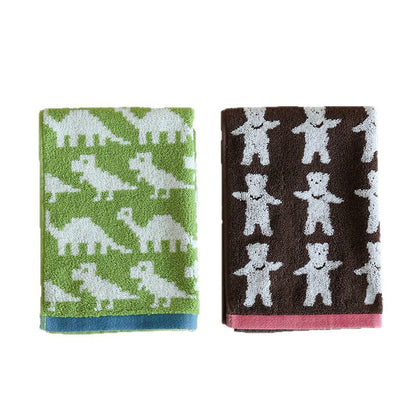 Weiches Frottier-Handtuch mit Pferde-Jacquardmuster