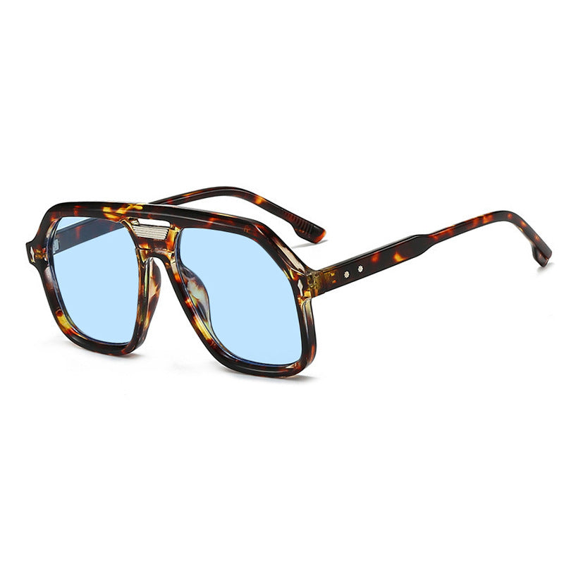 Damen oversized Sonnenbrille mit polygonalem Rahmen und UV-Schutz Brehn