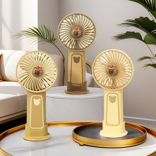 Damen Tragbarer Mini-Handventilator mit süßem Bären-Motiv Brehn