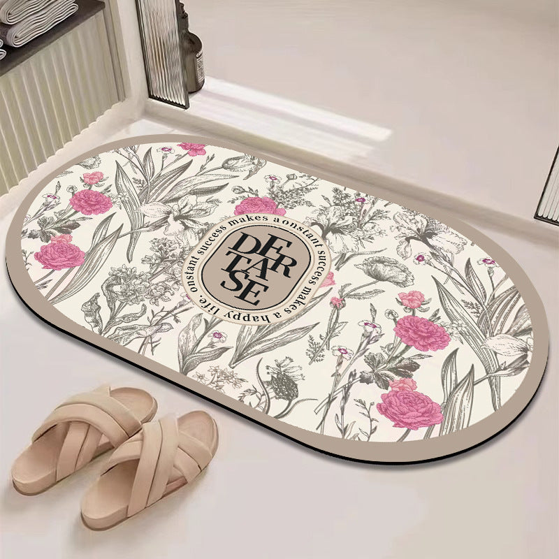 Blumenmuster Badematte Brehn