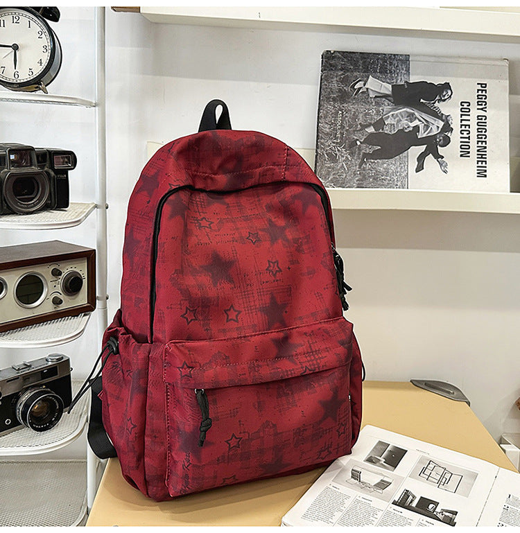 Lässiger gemusterter Schulrucksack