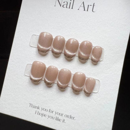 Elegantes Press-On Nagelset mit funkensprühendem Design Brehn