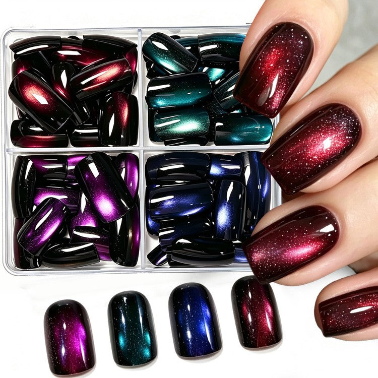 Magnetische Glitzer Press-On Nagel Set Brehn