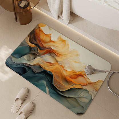 Künstlerischer floral print Badteppich