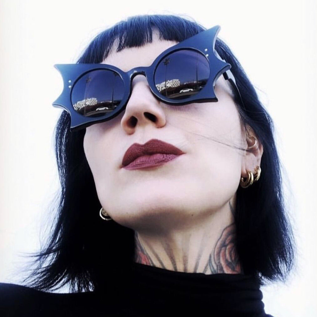 Damen extravagante Cat-Eye Sonnenbrille mit auffälligem Rahmen Brehn