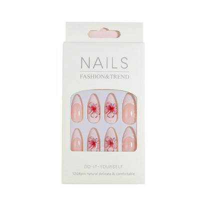 Premium Press-On Nail Set mit dekorativen Akzenten Brehn