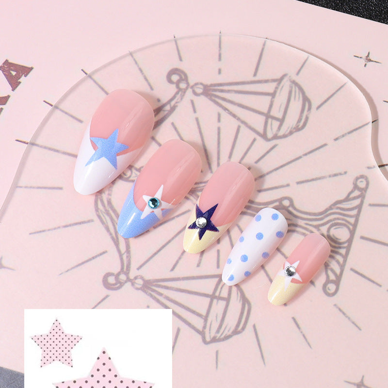Sternen-Themen Press-On Nagelkunst Brehn