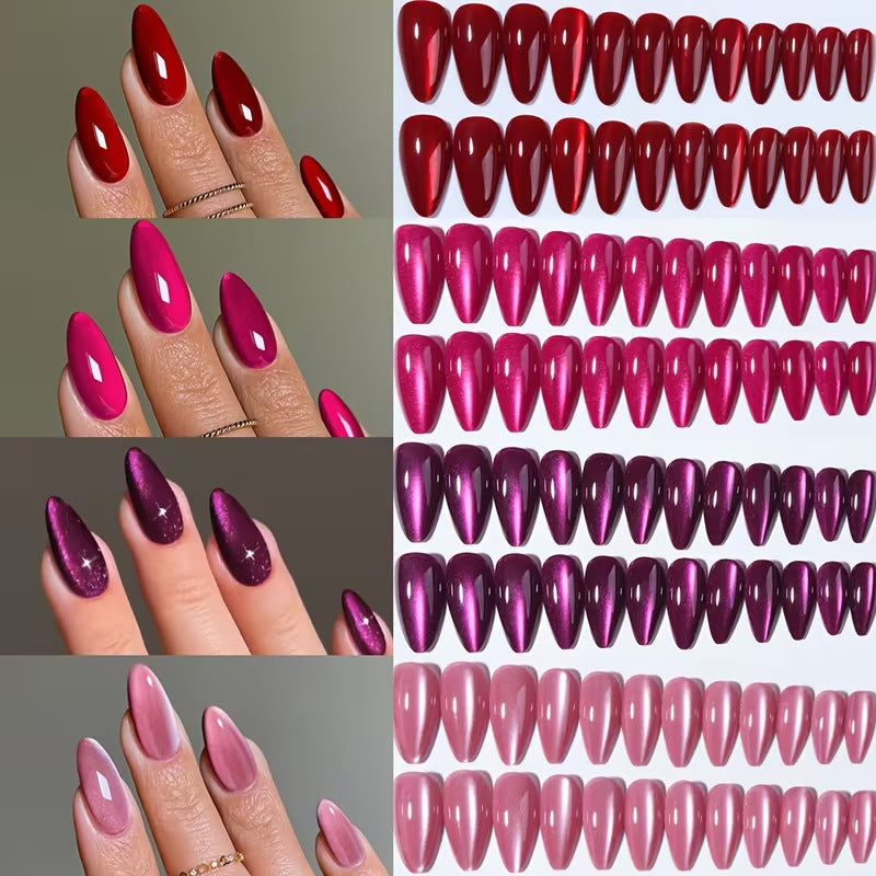 Glänzende Stiletto-Nagelspitzen Brehn