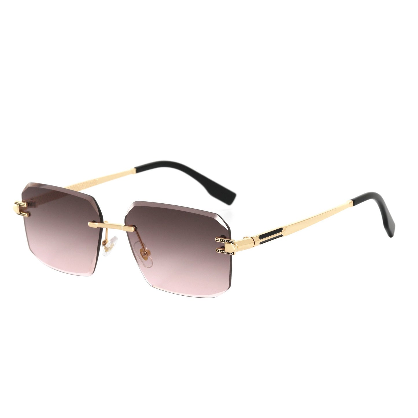 Damen Geometrische Designer-Sonnenbrille mit luxuriösem Metallrahmen und hochwertigen UV-Schutzgläsern Brehn