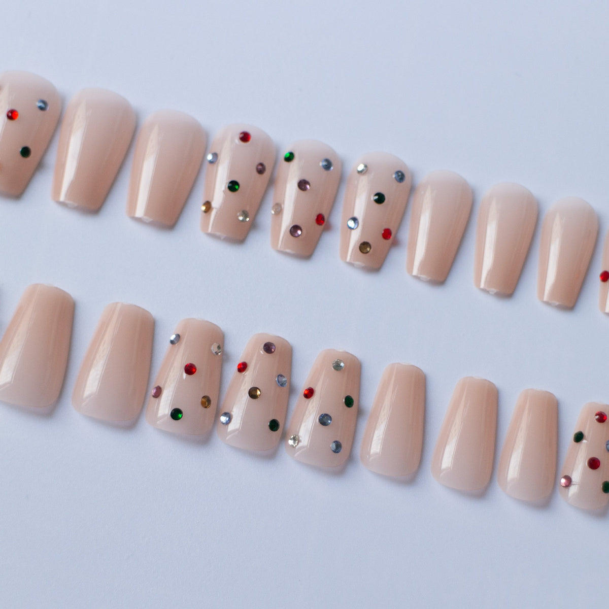 Glitzerndes Strass-Nagelkunst-Set