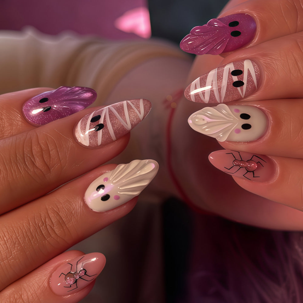 Kreative Kunstnägel mit Halloween-Motiven Brehn