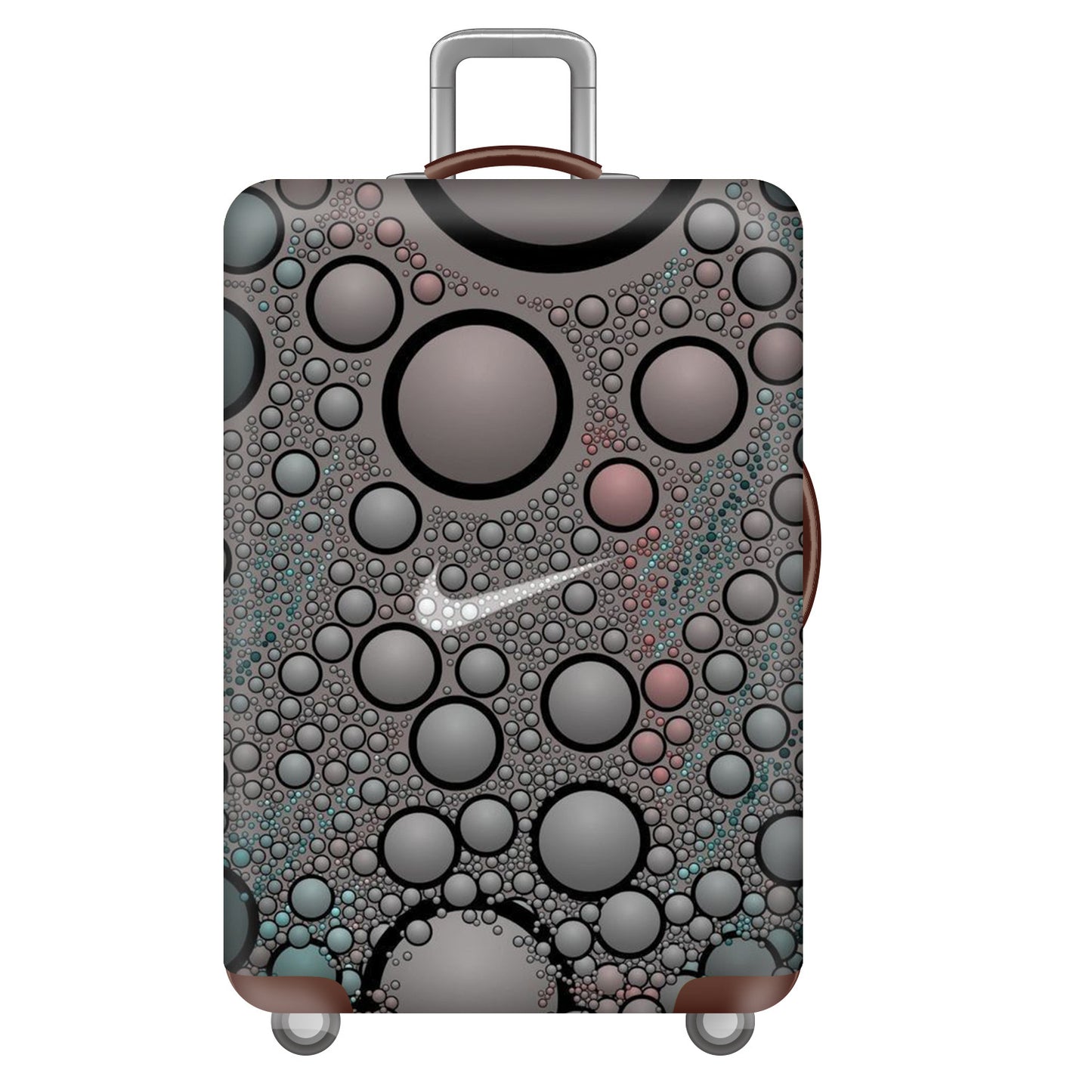 Unisex nan großer Hartschalenkoffer mit robustem Trolleygriff und elastischem Motivschutzcover Superhelden-Design Brehn