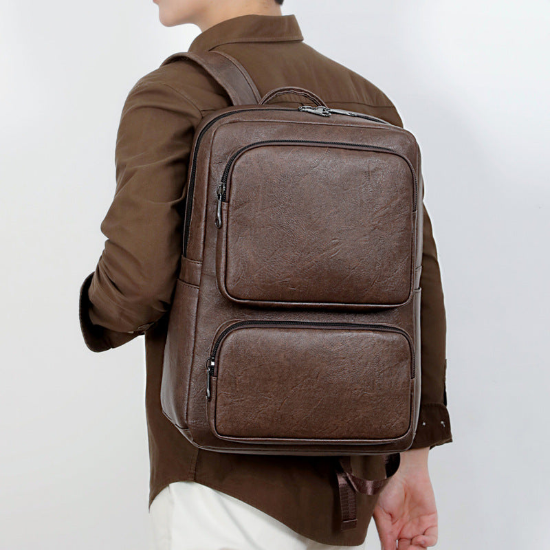 Business Rucksack mit Hochwertigem Kunstleder und Ergonomischen Trageriemen Brehn