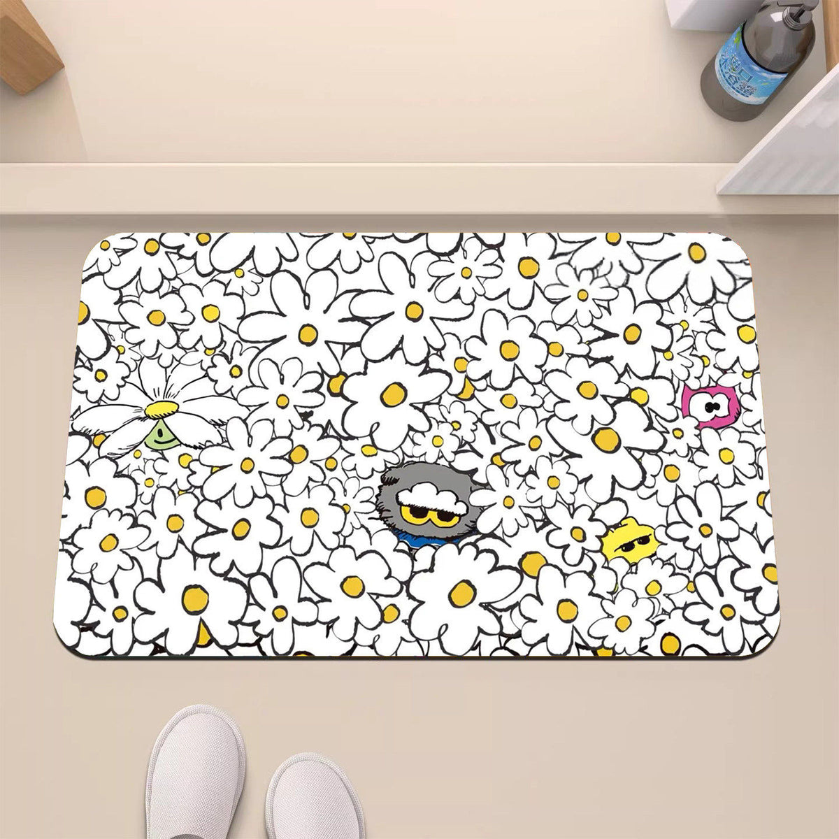 Verspielt cartoon-themed dekorative Matte
