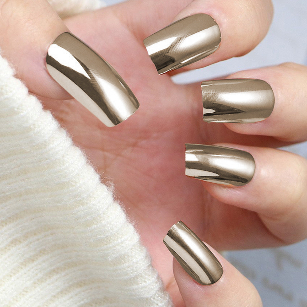 Chrome Finish Press-On Nails Brehn