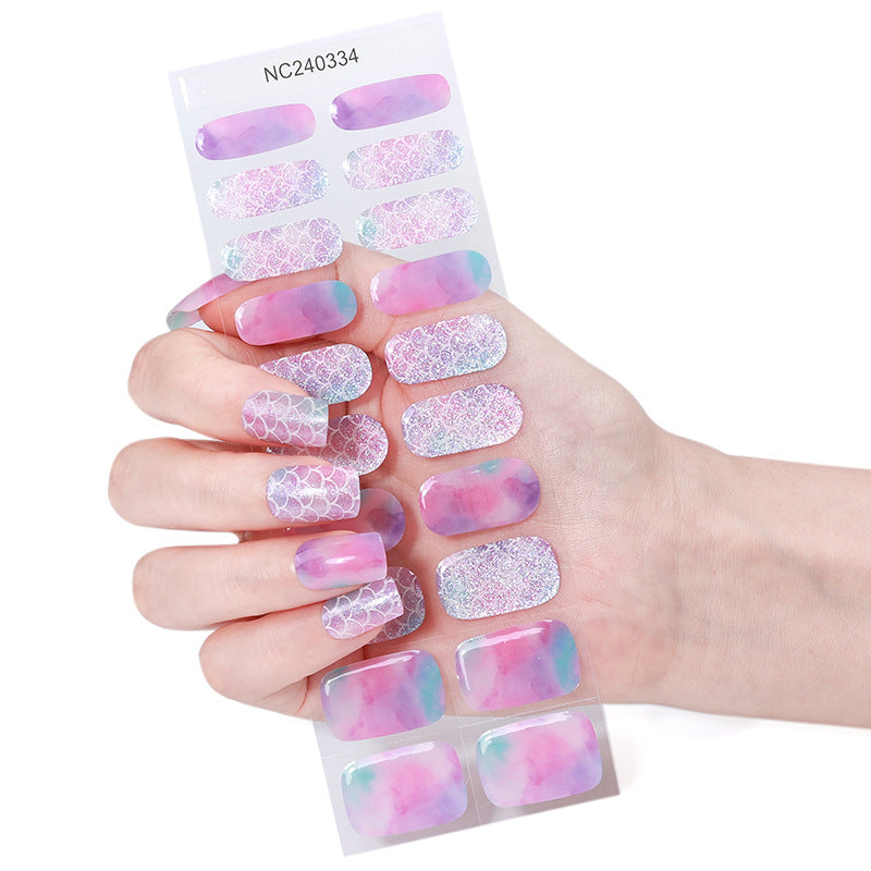 Glitzernde Nagelaufkleber