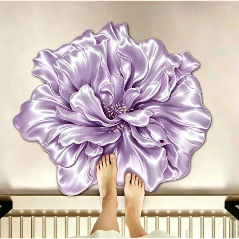 Künstlerischer floral geformter Teppich