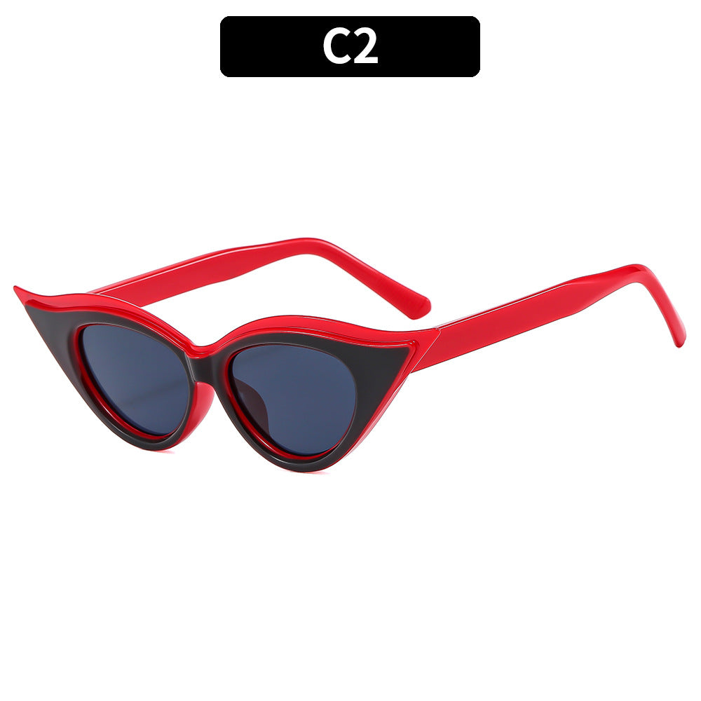 Modische Retro Katzenaugen-Sonnenbrille