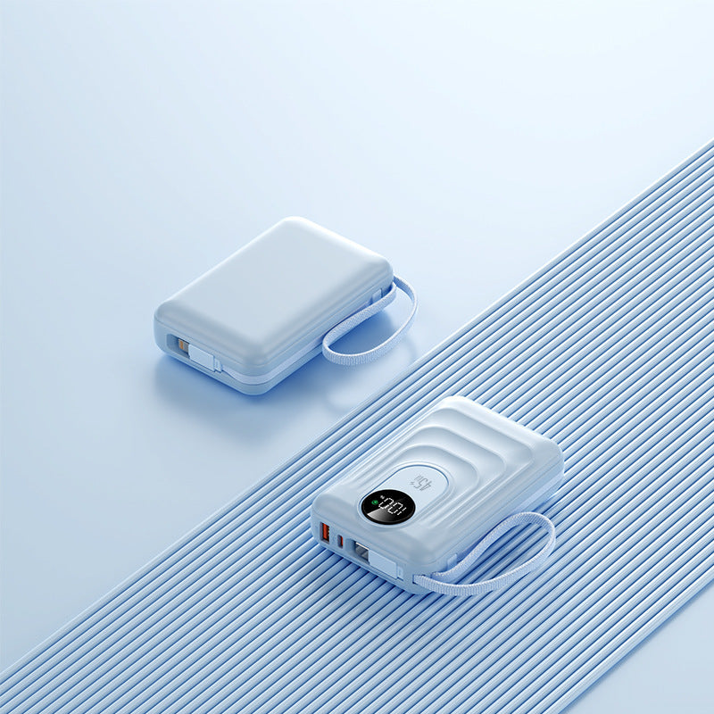 Tragbare Powerbank mit Schneller Wireless-Ladefunktion und Digitaler Anzeige Brehn