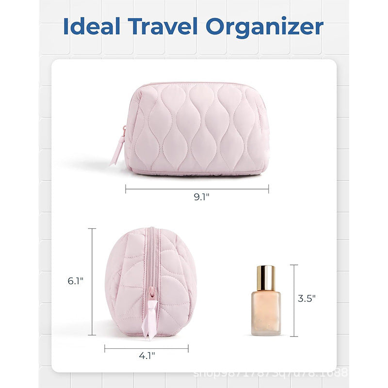 Kosmetik-Organizer-Tasche mit Luxuriösem Wellen-Muster Brehn