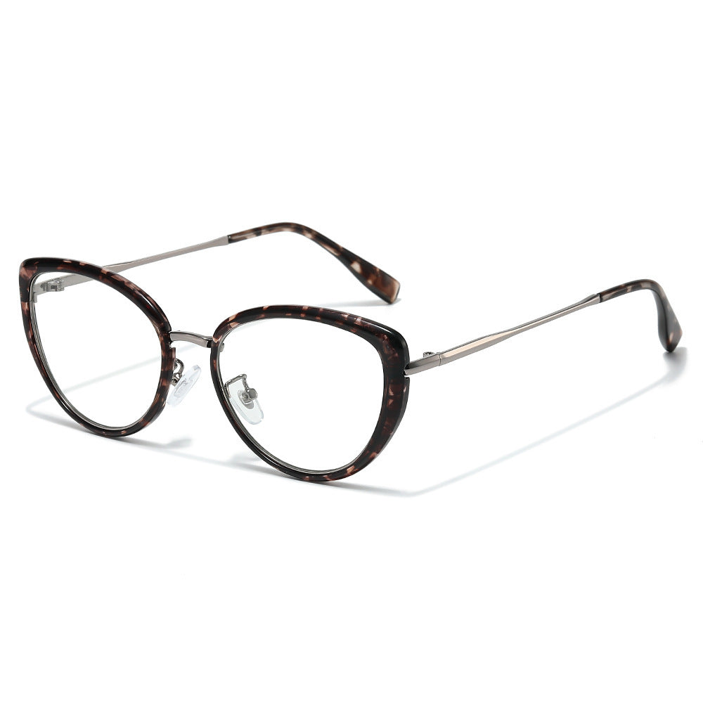 Modische Cat-Eye-Sonnenbrille mit trendigem Schildpatt-Rahmen Brehn