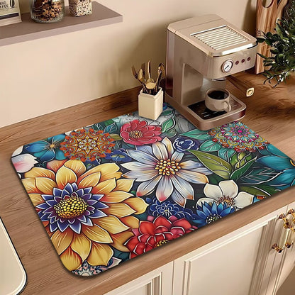 Blumenbedruckte Küchenteppich Brehn