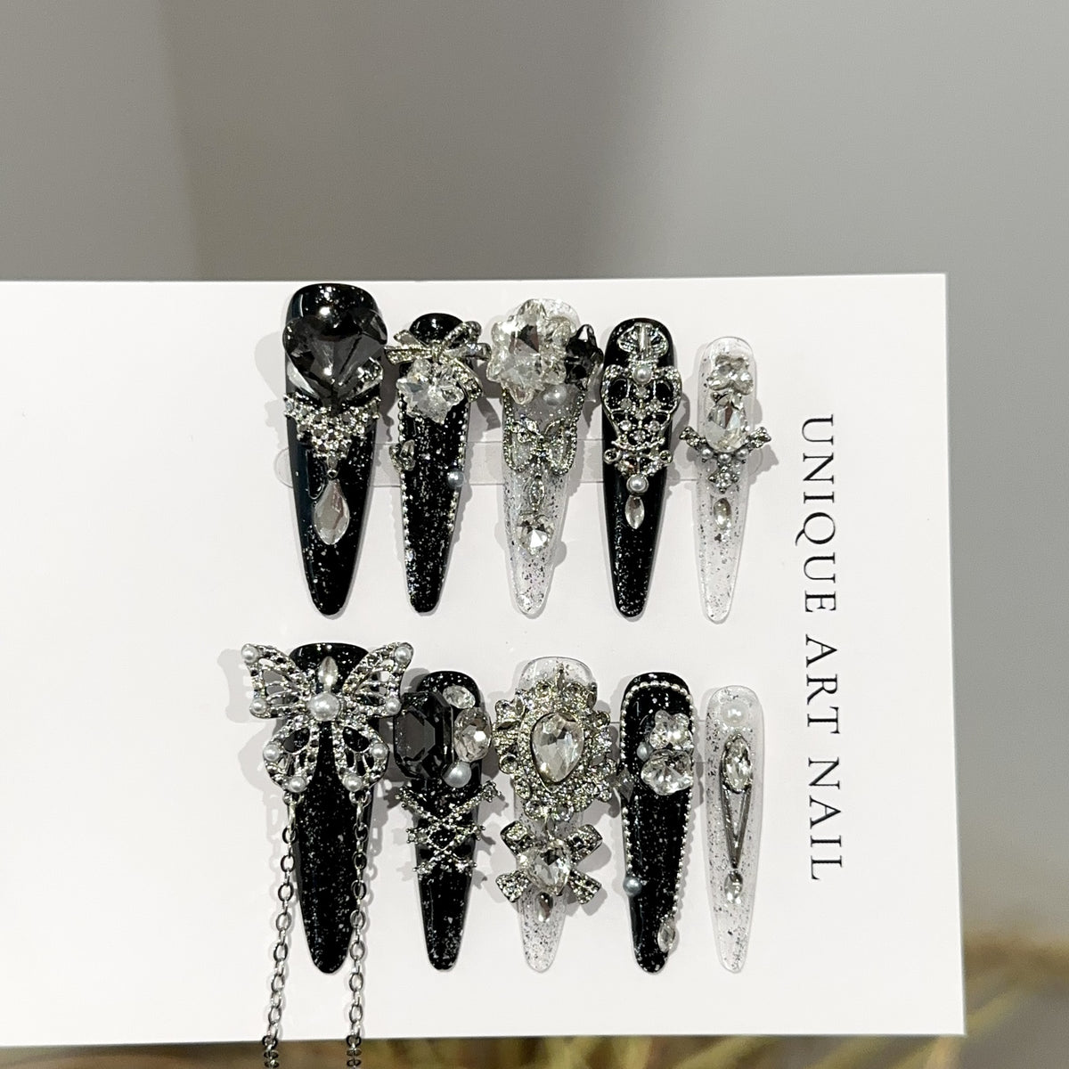 Dekoratives Strass-Haarspangen-Set