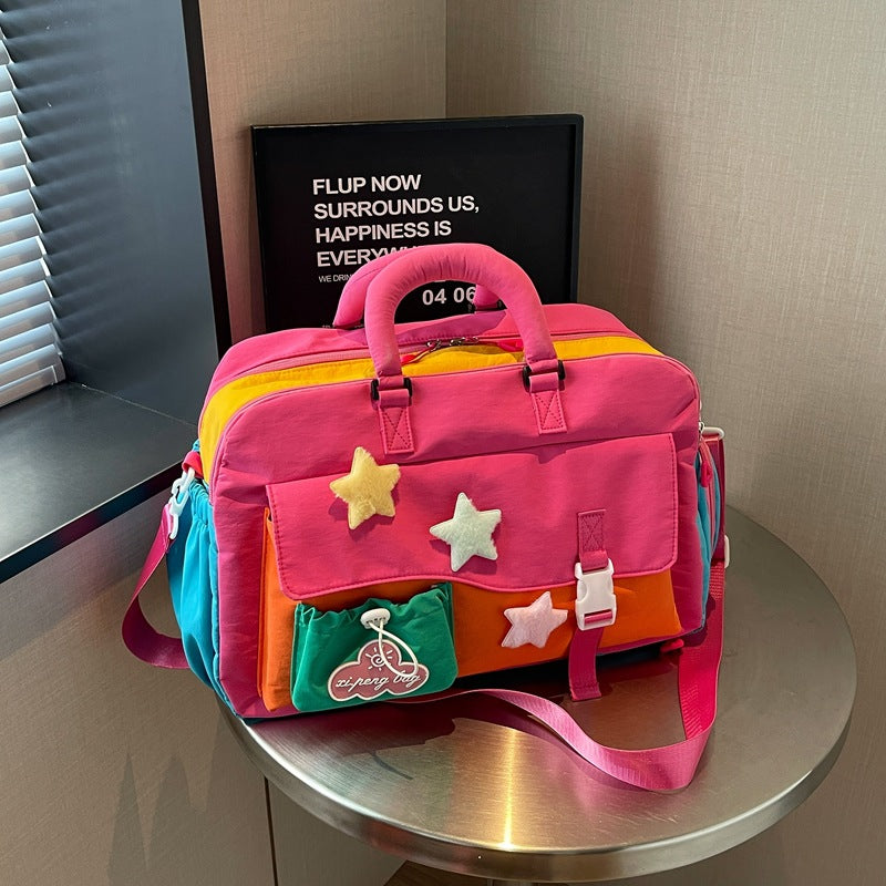 Stylische Mehrfarbige Reise-Wochenendtasche Brehn