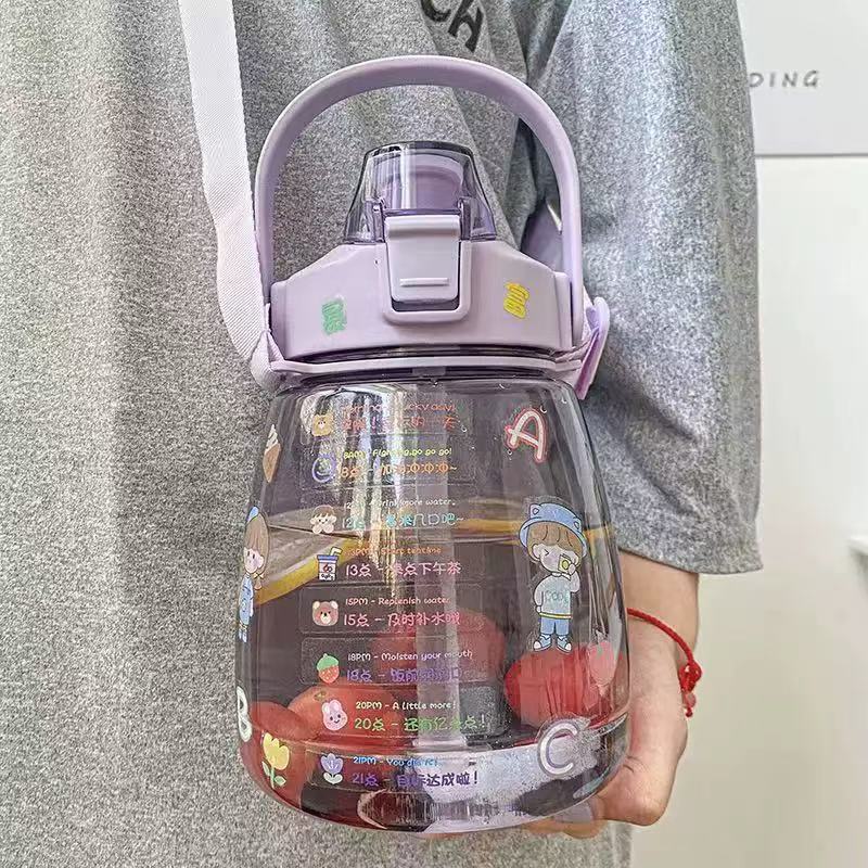 Damen Motivierte Trinkflasche Brehn